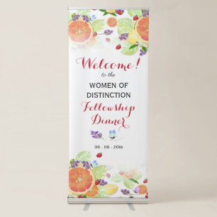 Citrus Fruit Dinner Party Retractable Banner