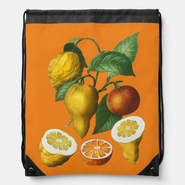 CITRUS FRUIT   DRAWSTRING BAG (Front)