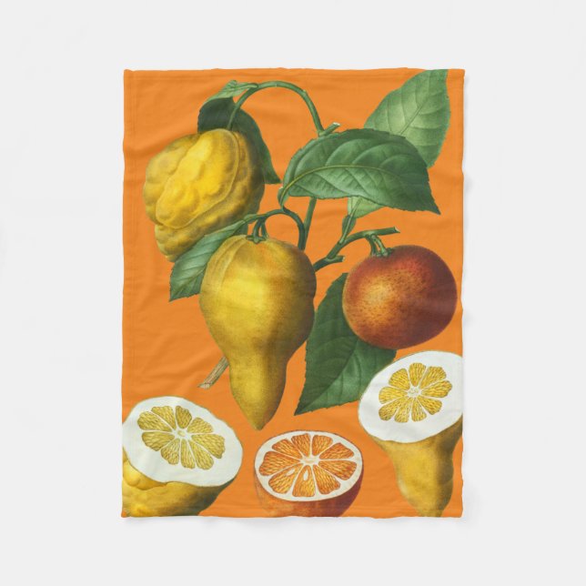 CITRUS FRUIT   FLEECE BLANKET (Front)