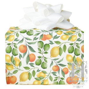 Citrus Fruit Gift Wrapping Paper