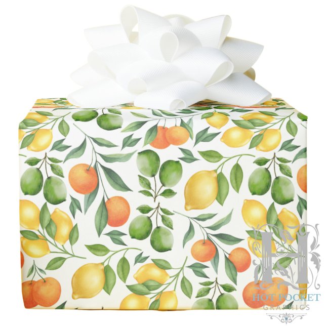 Citrus Fruit Gift Wrapping Paper (Creator Uploaded)