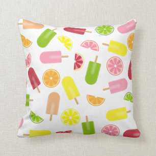 Citrus Fruit Ice Pop Pillow