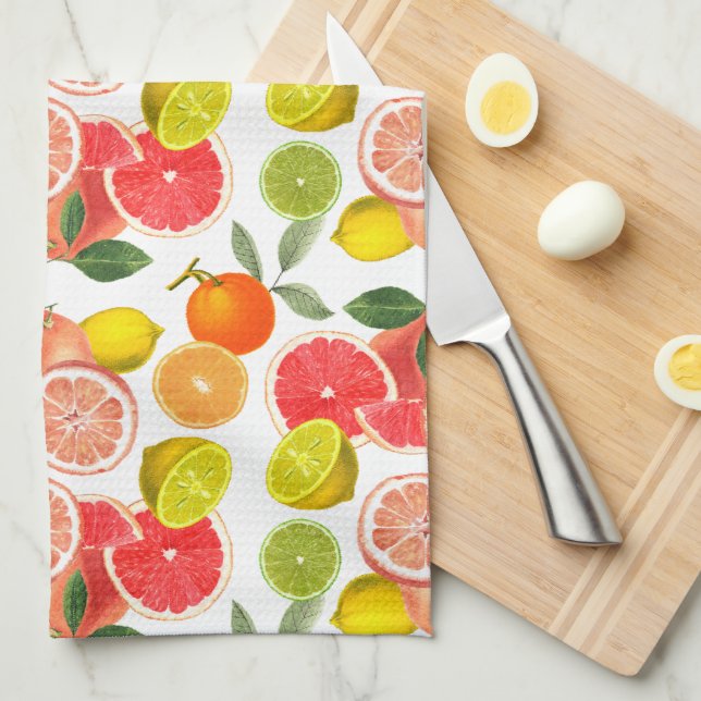 Citrus Fruit  Kitchen Towel (Quarter Fold)