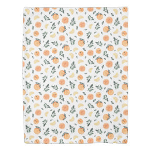 citrus fruit lemon orange summer duvet cover