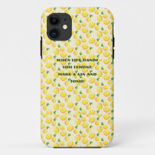 Citrus fruit, lemons, fresh and bright editable iPhone 11 case