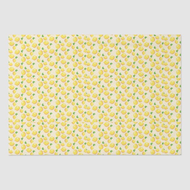 Citrus fruit, lemons, fresh and bright tissue paper (Front)