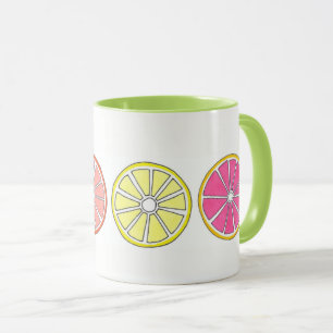 Citrus Fruit Orange Grapefruit Lemon Lime Tropical Mug