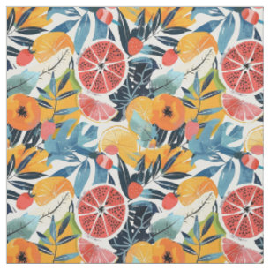 Citrus Fruit Pattern Fabric