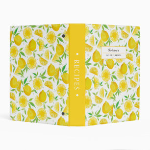 Citrus Fruit Pattern Name Favorite Recipes Binder