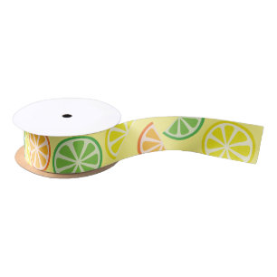 Citrus Fruit Slice Lemon Lime Orange Ribbon