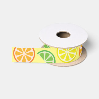 Citrus Fruit Slice Lemon Lime Orange Ribbon