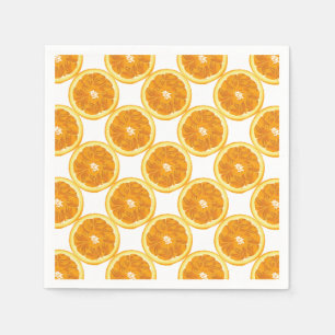 Citrus Fruit Sliced Oranges Napkins