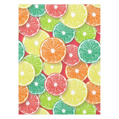 Citrus fruit slices pop art 2 tablecloth