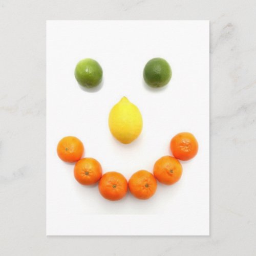 Citrus Fruit Smile Postcard