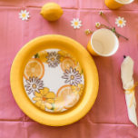 Citrus Fruit Summer Floral Paper Plates<br><div class="desc">These fun citrus fruit floral plates are perfect for your party or celebration or every day use. Find matching party supplies in my shop!</div>