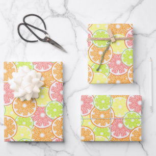 Citrus Fruit Wrapping Paper Sheets