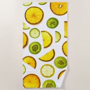 Citrus Fruits Beach Towel