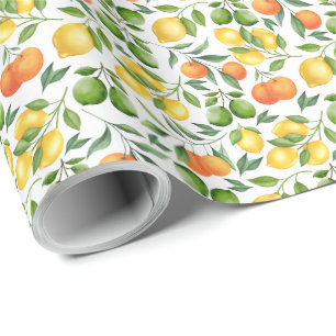 Citrus Fruits Gift Wrapping Paper