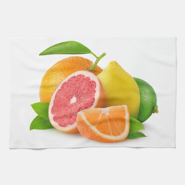 Citrus fruits kitchen towel (Horizontal)