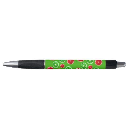 Citrus fruits lime and lemon cute graphic pen