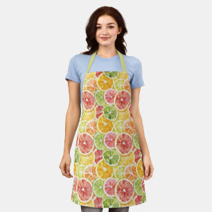 Citrus Fruits Lime Lemon Orange Grapefruit Apron