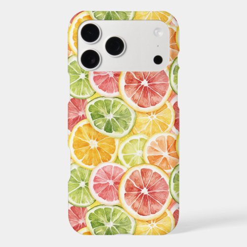 Citrus Fruits Lime Lemon Orange Grapefruit iPhone 17 Pro Max Case