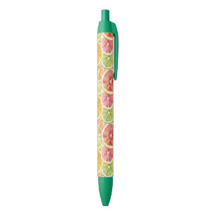 Citrus Fruits Lime Lemon Orange Grapefruit Pen