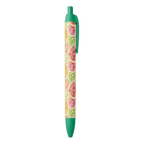 Citrus Fruits Lime Lemon Orange Grapefruit Pen