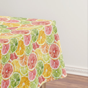 Citrus Fruits Lime Lemon Orange Grapefruit Tablecloth
