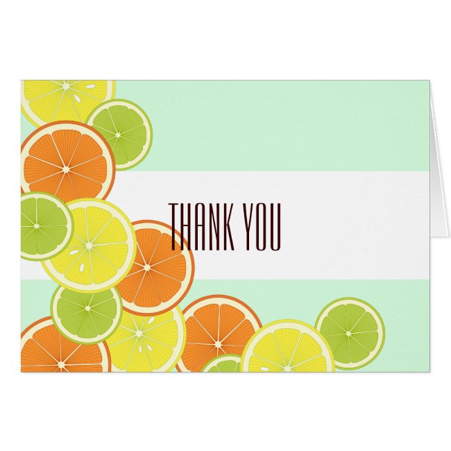 Citrus Fruits Original Personalized Thank You