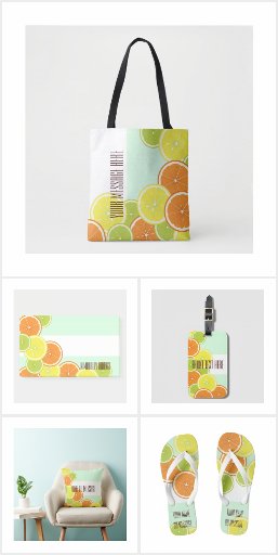 Citrus Fruits Room Decor・Kitchen・Fashion Gifts