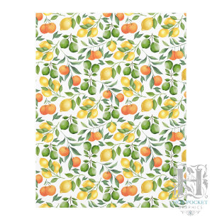 Citrus Fruits Scrapbook Paper