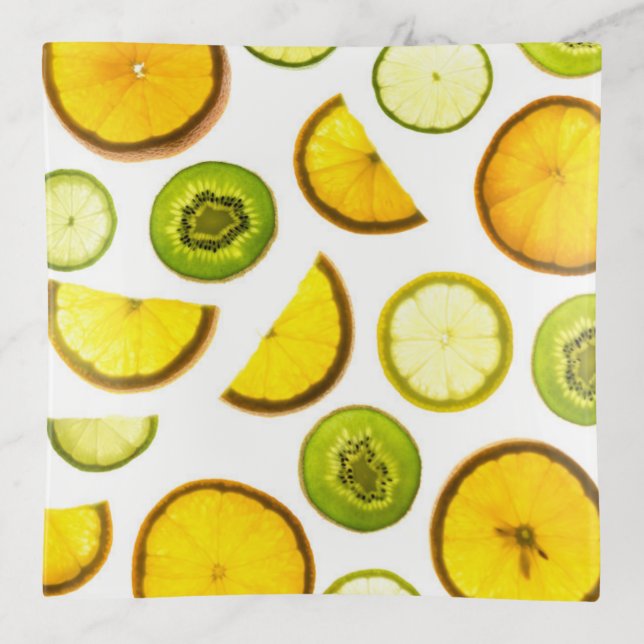 Citrus Fruits Trinket Tray (Front)