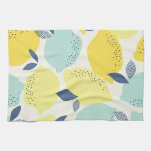 Citrus fruits, vibrant seamless pattern. kitchen towel