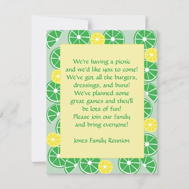 Citrus Fun Invitation (Front)