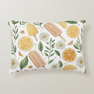 Citrus Garden Accent Pillow – Lemon Popsicle & Dai