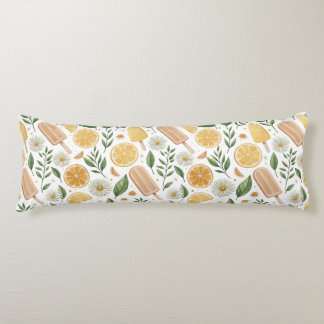 Citrus Garden Body Pillow – Lemon Popsicle & Flora