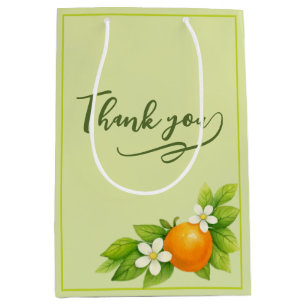Citrus Garden Orange & Lemon Wedding  Medium Gift Bag