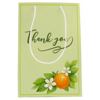 Citrus Garden Orange & Lemon Wedding Medium Gift Bag