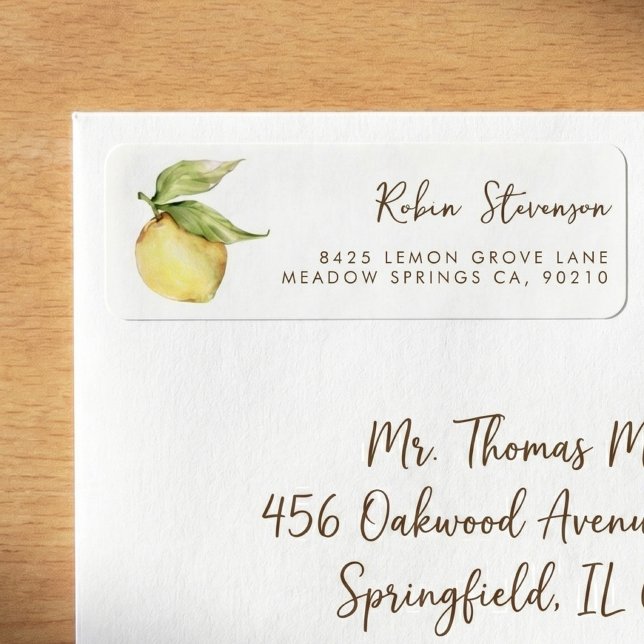 Citrus Graduation Return Address Label (Creator Uploaded)