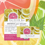 Citrus Grapefruit Slices, Juice Bar Advertising Flyer<br><div class="desc">Citrus Grapefruit Slices,  Juice Bar Advertising Flyers By The Business Card Store.</div>