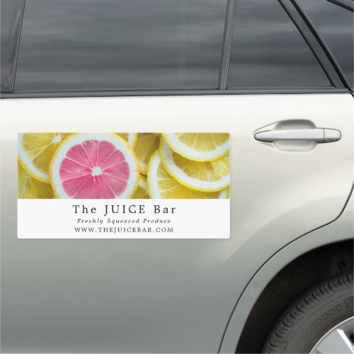 Citrus Grapefruit Slices Juice Bar Car Magnet