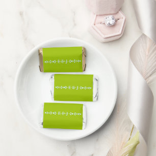 Citrus Green & Coastal Blue Wedding Hershey's Miniatures