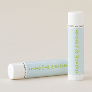 Citrus Green & Coastal Blue Wedding Lip Balm