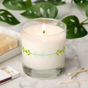 Citrus Green & Coastal Blue Wedding Scented Candle