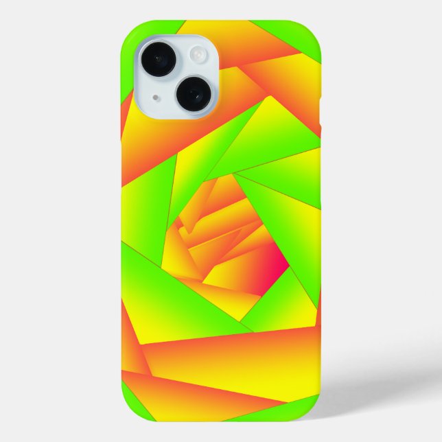 Citrus Green Orange Yellow Ombre Abstract Design  Case-Mate iPhone Case (Back)