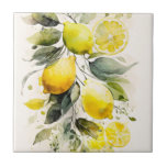 Citrus greenery ceramic tile<br><div class="desc">Citrus greenery</div>
