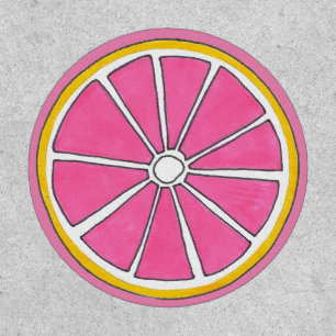 Citrus Grove Fruit Slice Juicy Pink Grapefruit Patch