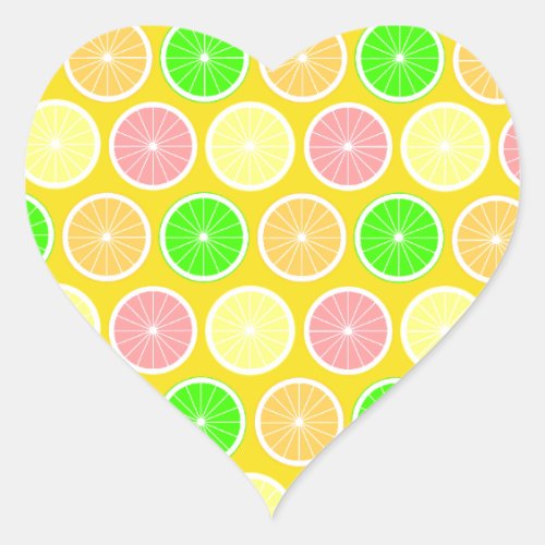 Citrus Heart Sticker