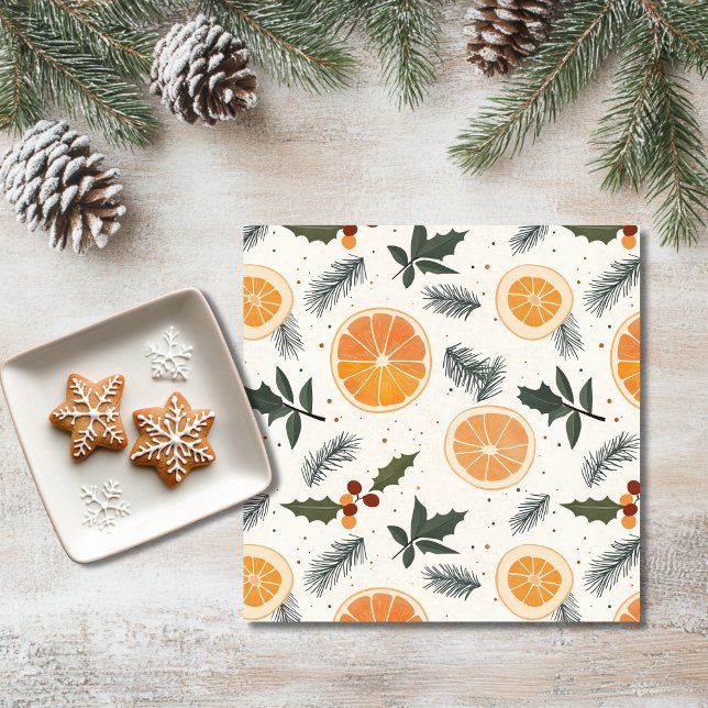 Citrus Hygge Christmas Napkins (Creator Uploaded)